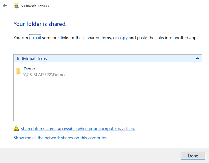 Procedure to add and check Shared Folders