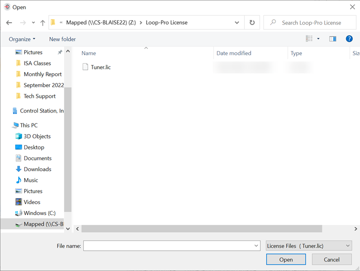 Procedure to add and check Mapped Folders