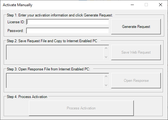 PlantESP Manual Activation Procedure