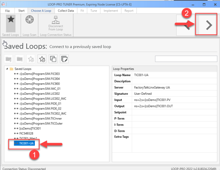 LOOP-PRO TUNER - How to Manually Connect to Loop Using OPC-DA/UA Tagnames