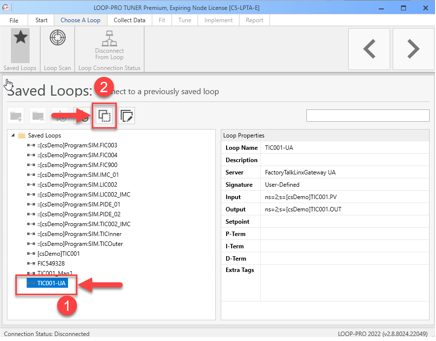 LOOP-PRO TUNER - How to Manually Connect to Loop Using OPC-DA/UA Tagnames
