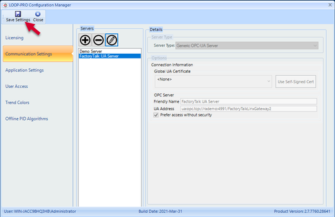 LOOP-PRO TUNER: How to Configure LOOP-PRO to Connect to OPC Unified ...